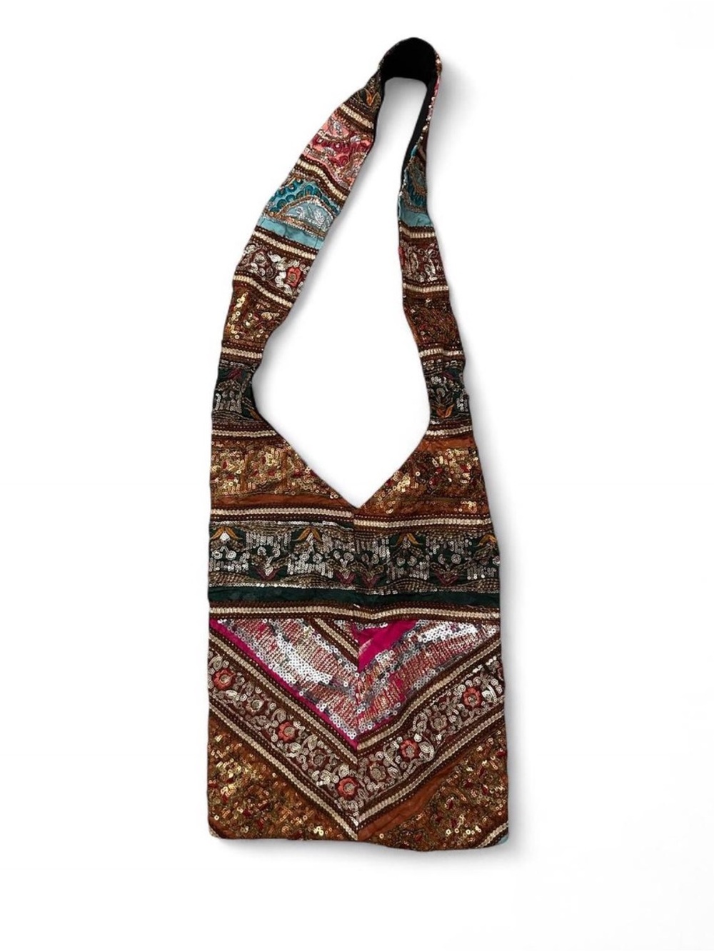 sequin boho bag